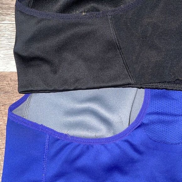 Nike Womens Dri-Fit Scoop Neck Racerback‎ Sports Bra Set of 2 Blue Black Large - Picture 7 of 8